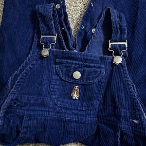 Hush Puppies Corduroy Overalls Size 24m Bright Blue